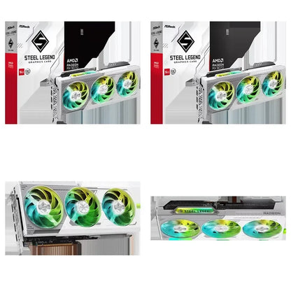 【CHIMU HOME】Radeon RX 9070 XT 16GB GDDR6 Graphics Card Triple Cooling 4K Gaming Video Card for Desktop PC Rendering GPU