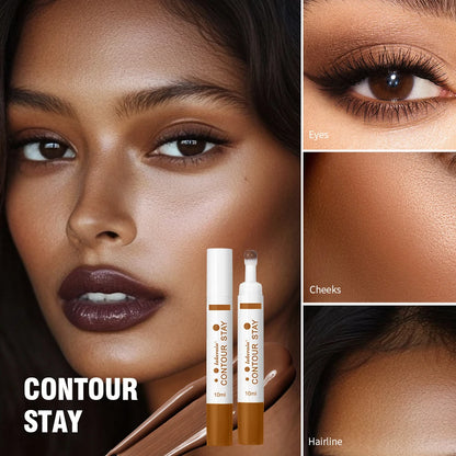 6-colors Moisturizing Liquid Contour Stay Cream Bronzer Waterproof Lightweight 3D Concealer Nourishing Face Contour Makeup