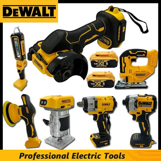 DEWALT Cordless Brushless Angle Grinder, Cutter, Electric Wrench, Polisher, Vacuum, Jigsaw, Multifunctional Power Tools