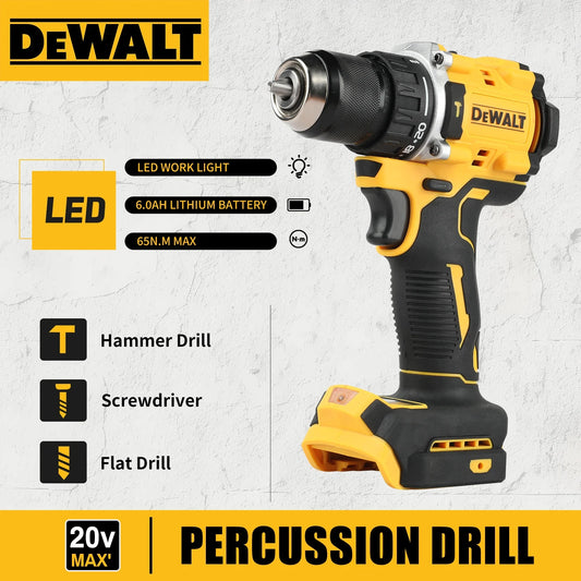 DEWALT DCD805 20V Impact Drill Cordless Electric Power Tools Brushless Screwdriver Multi-Function Hand Drill