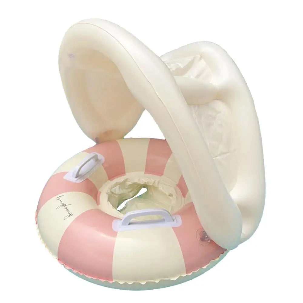 swimming Pool Float Baby Retro Children's Swimming Pool Float with Sunshade Seat Ring For Kid Child Swimming Circle Beach Water