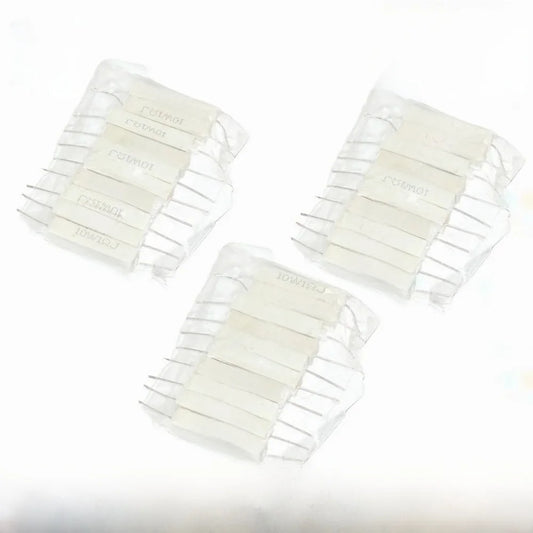 10Pcs,10W Ceramic Cement Resistor 5% In A Pack 0.1R 0.22 0.33 0.5 Ohm 6.8K 0.25R 0.5R 3R 12R 100R 1K 10K Non-inductive Resistors