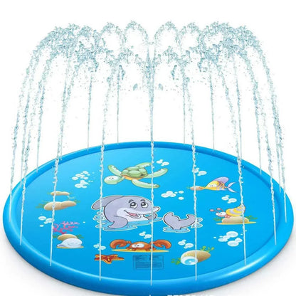 Water Splash Pools Kids Outdoor Funny Toys Children Inflatable Round Sprinkler Mat Yard Water Spray Pad