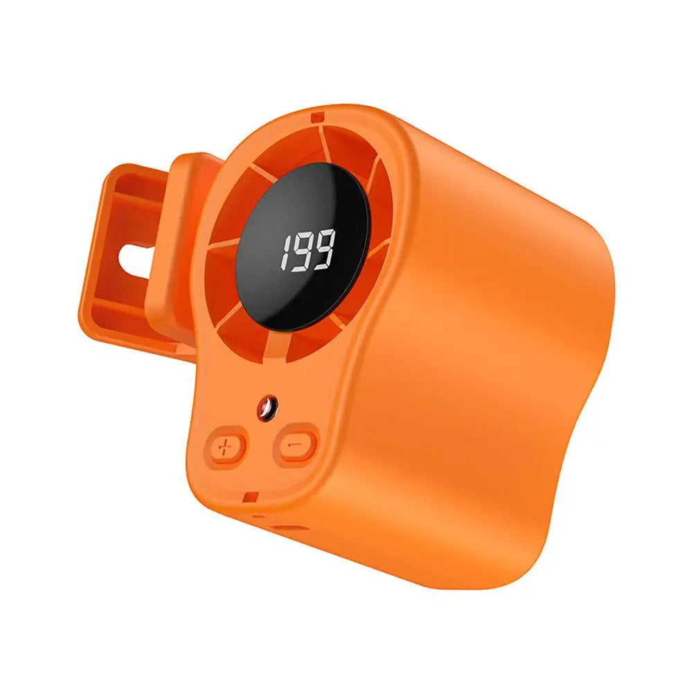 Summer Semiconductor Cooling Car Fan with LED Display USB Rechargeable Clip Portable Desk Fans 360 Rotation For Camping