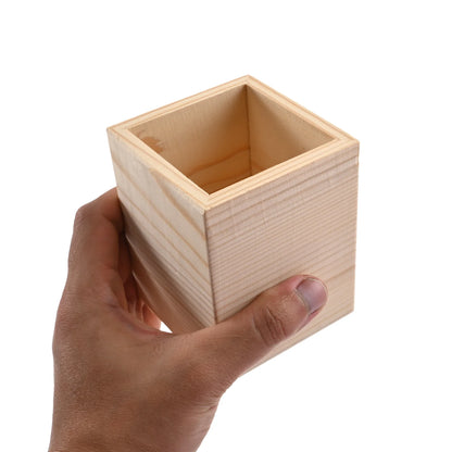 Wooden stationery storage box for pens, pencil cases, office pen holders, makeup brush containers, stationery supplies,