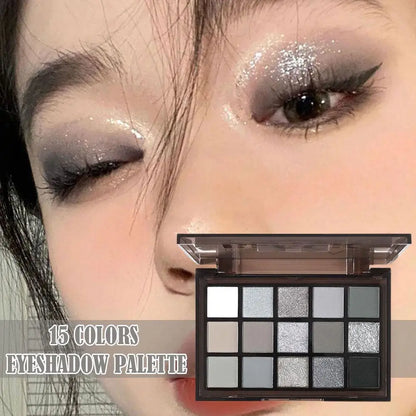 15 Colors Sexy Eyeshadow Palette Wild Dark Night Shadow Cosmetics Long Lasting Pearlescent Smoky Makeup Portable Safe 2026