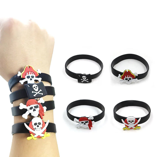 Pirate Party Supplies Favors Pirate Bracelets Rings Wristband Pirate Theme Birthday Party Favors Decorations Gift Filler Bag