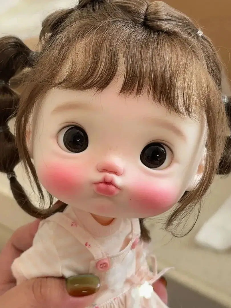 New BJD doll 1/6-zhuzhubao large head series doll resin material DIY makeup doll model toy Multiple  from stock
