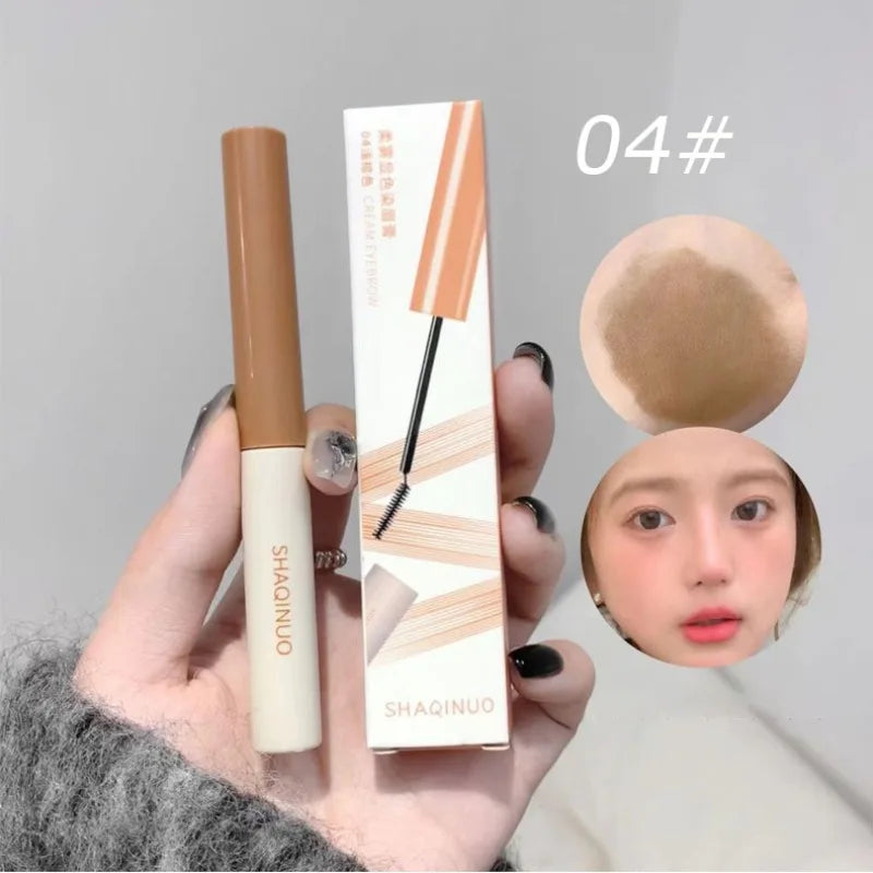 Natural Dyeing Eyebrow Cream Waterproof Berry Pink Brown Tint Eyebrow Mascara Eyes Makeup Long-lasting Brow Enhacer Gel Cosmetic