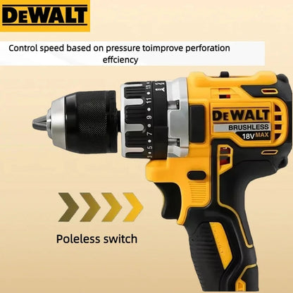 Dewalt Brushless Cordless DCD796 Impact Drill, Multifunctional Rechargeable Electric Screwdriver Power Tools