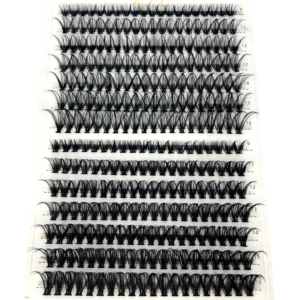 AMSDCN 100/280 clusters 30D 40D 60D 80D curly eyelashes naturally soft DIY makeup false eyelashes