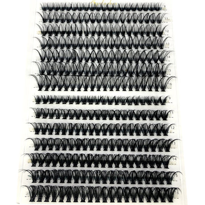 AMSDCN 100/280 clusters 30D 40D 60D 80D curly eyelashes naturally soft DIY makeup false eyelashes
