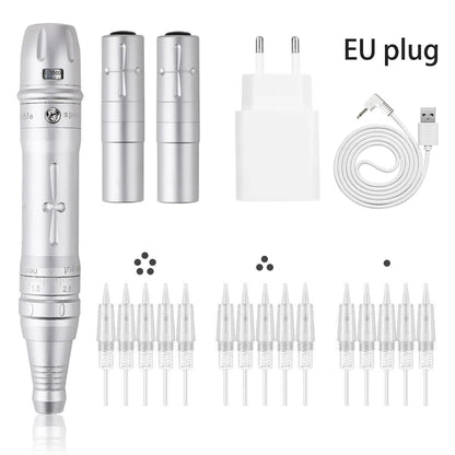 Wireless PMU Machine-Permanent Eyebrow Makeup Tattoo Machine Kit or Disposable Sterilized Tattoo Needle for Eyebrow Lip Eyeliner