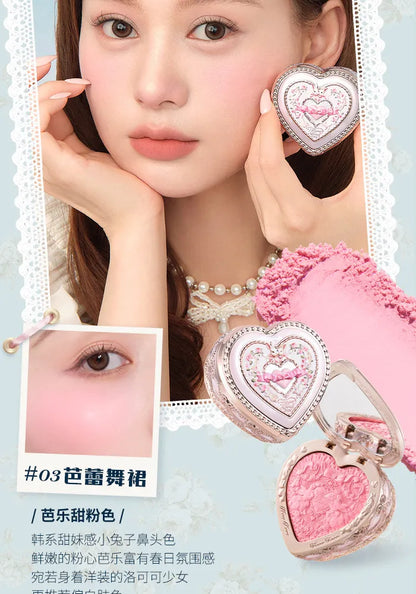 Flower Know Bunny Garde Series Blushes Cream Smooth Long-lasting All-Day Face Enhancing Makeup Blush Cream For Cheek