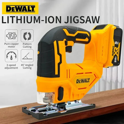 Dewalt 3000RPM Brushless Curve Saw Cordless Electric Jig Saw Portable Multifunction Adjustable Woodworking Power Tool