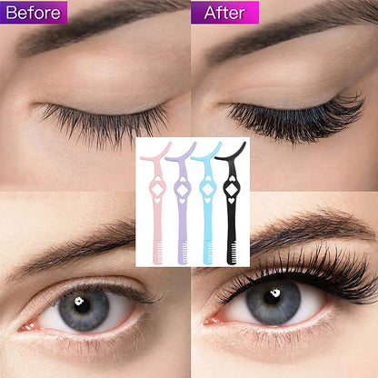 1Pcs False Eyelash Tweezer Eye Lash Applicator Comb Makeup Tools Auxiliary Curler Mink Eyelashes Extension Professional Tweezers