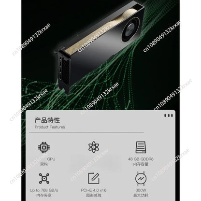 48GB RTX A6000,  High-tech workstation graphics card   4 DP high-performance graphics card