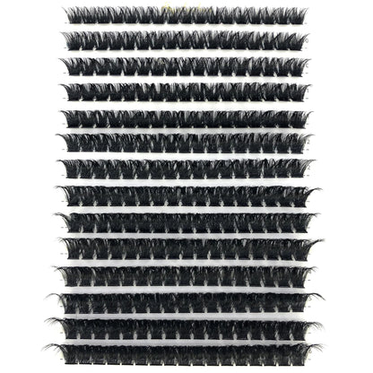 AMSDCN 100/280 clusters 30D 40D 60D 80D curly eyelashes naturally soft DIY makeup false eyelashes