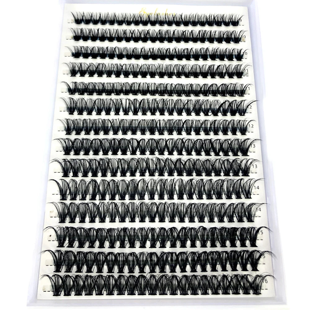 AMSDCN 100/280 clusters 30D 40D 60D 80D curly eyelashes naturally soft DIY makeup false eyelashes