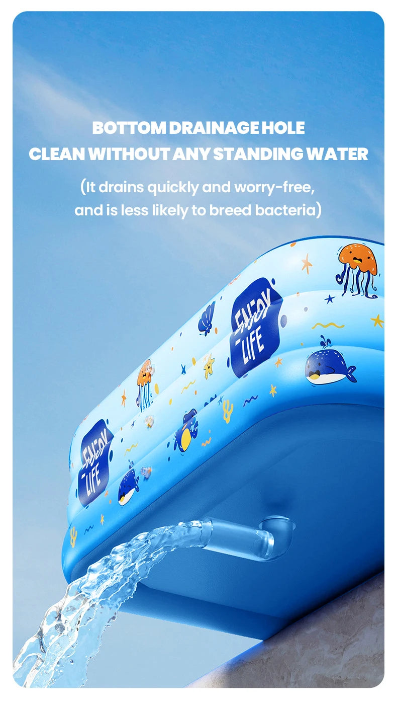 Inflatable Swimming Pool Large Size Indoor Outdoor Folding Pool Family Adult Baby Party Removable Swimming Pools for Children