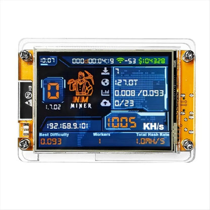 NMMiner NerdMiner V2 Hashrate 1000KH/S ESP32 2.8 Inch Smart Display Crypto Solo Lottery Bitcoin ESP32-2432S028R DROOM