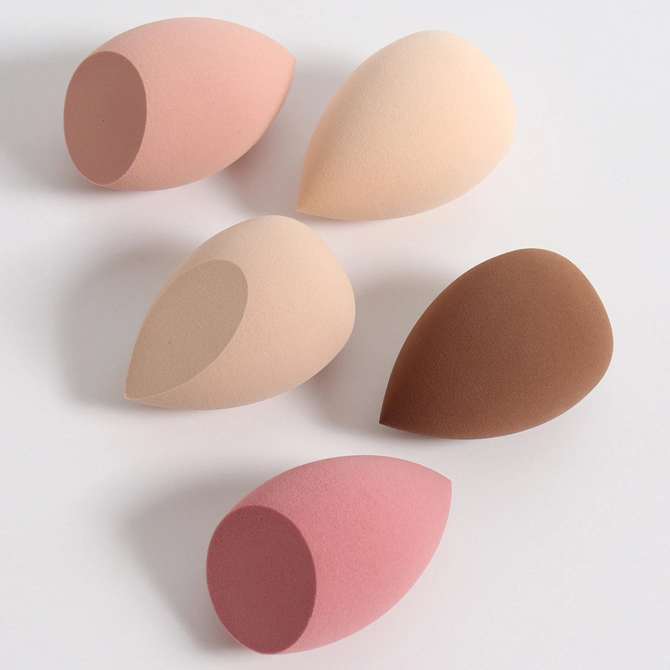 3/8/12/16/24/32/48Pcs Milk Coffee Makeup Sponge, Suitable for Applying and Setting Makeup, Suitable for All Skin Types