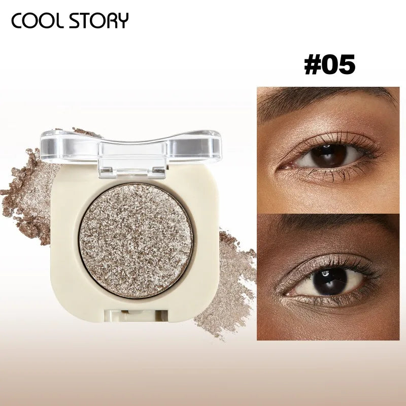 Eyeshadow Palette - Matte & Shimmer Nude Colors, Multi-Use Makeup Palette for Eyes & Face, Smooth Formula, Long Lasting Pigment