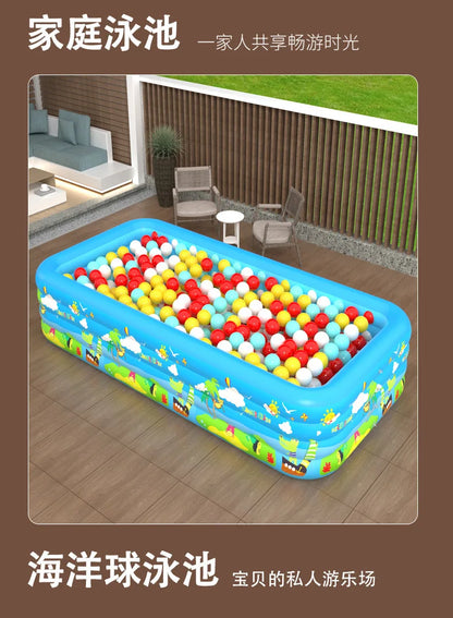 Large Foldable Inflatable Swimming Pool for Kids Adults Baby Family Indoor Outdoor Backyard Thickened Durable Summer Fun Pool