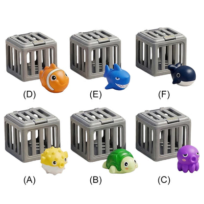 Kids Pool Diving Toys with Fish Box Floating Animals Water Swimming Dive Pool Game for Boys Girls Fun Outdoor Beach Party Gifts
