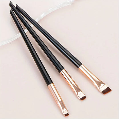 4pcs Blade Makeup Brushes Angled Thin Eyebrow Brush Flat Fine Eyeliner Brush Professional Liner Brow Make Up Tools