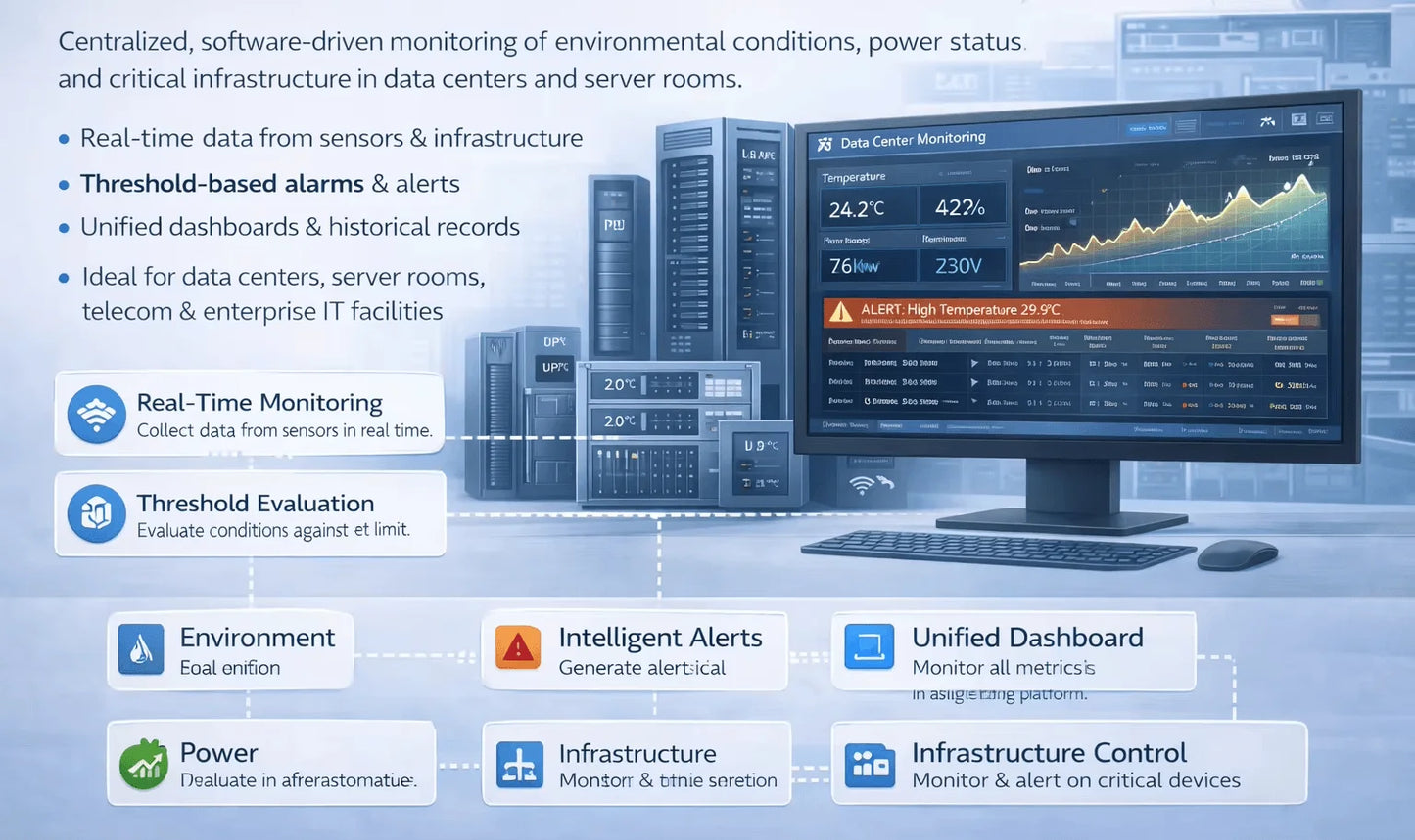 Professional Infrastructure Protection Real-Time Environmental Monitoring |  Data Center Monitoring Software – OEM Available