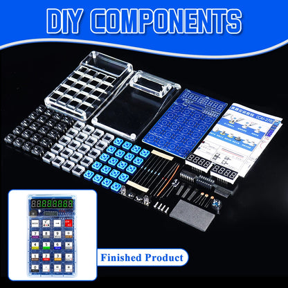 DIY Electronic Kit LED Digital Tube Calculators Color Ring Resistor Count 51 MCU Soldering Practice Electronics Projects Kit