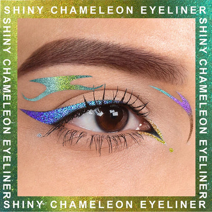 Pearlescent Aurora Purple Eyeliner Pen Chameleon Metallic Eye Liner Shiny Eyeshadow Lying Silkworm Green Blue Makeup Pigment