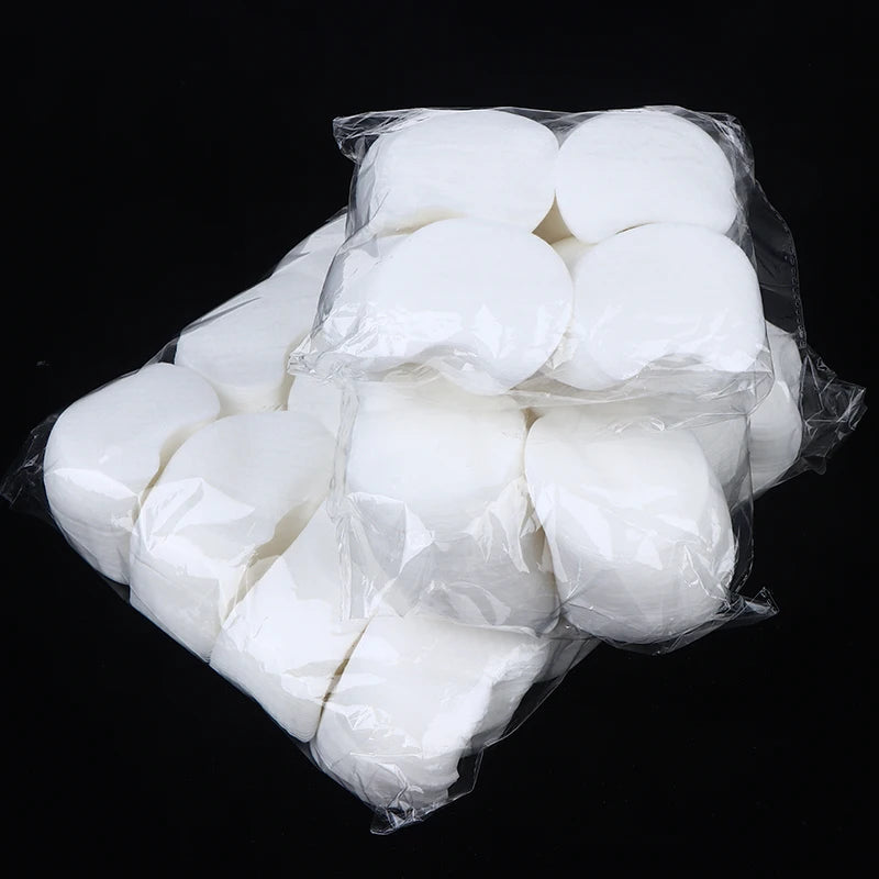 Bulk Pack Disposable Makeup Cotton Pads 60/300/600/1200Pcs Soft Pearl Notched Design Facial Cleansing Remover Pads Cosmetic Tool