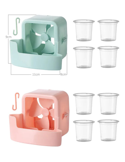 Hot Weather Fan Cooler Add Ice Cool Floor Fans Blow Cold Wind Household Hanging Ice Cooling Device Summer Small Air Conditioner