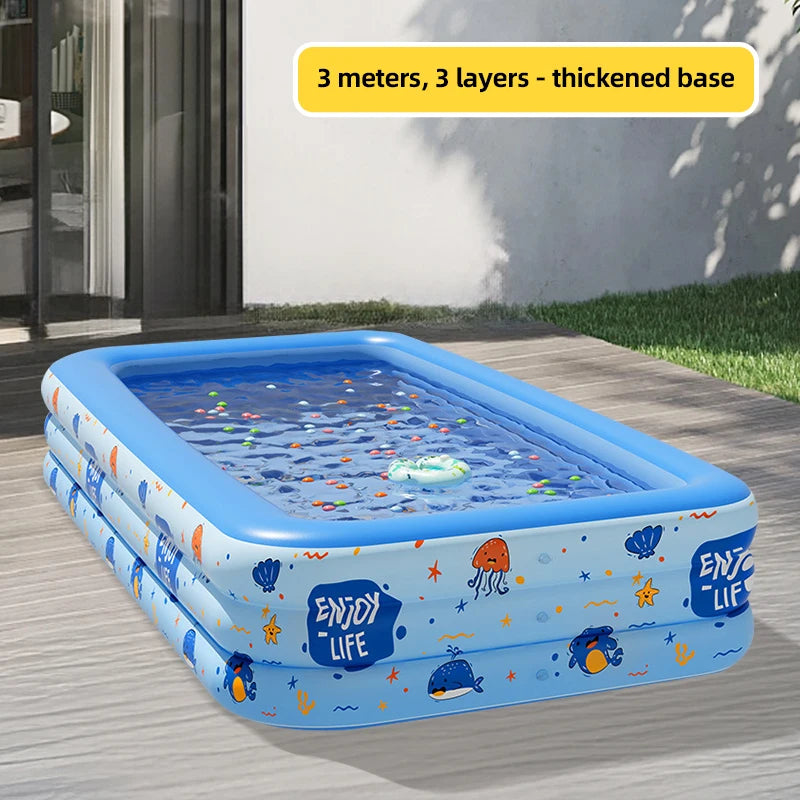 Inflatable Swimming Pool Large Size Indoor Outdoor Folding Pool Family Adult Baby Party Removable Swimming Pools for Children