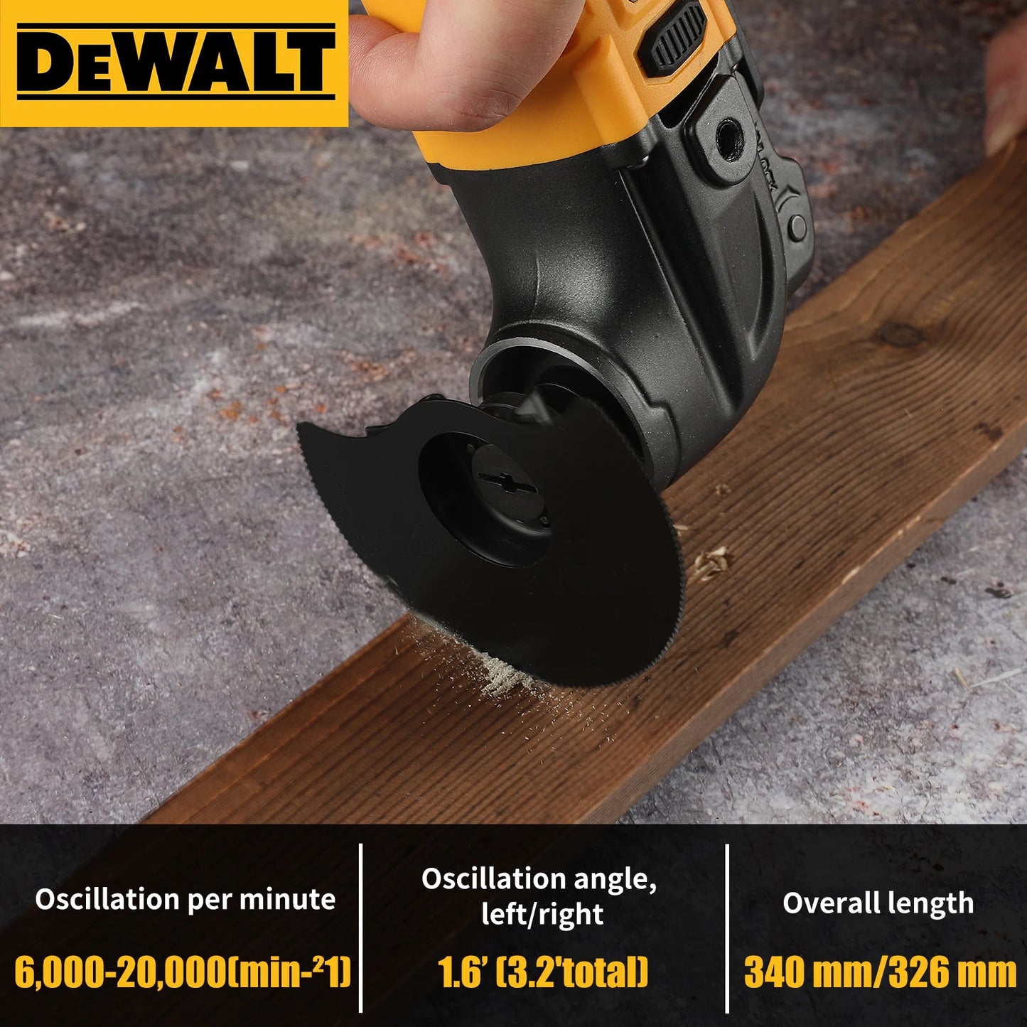 DEWALT 18V Brushless Oscillating Tool, Universal Treasure Design for Cutting Polishing Shovel Cleaning Multifunctional Work