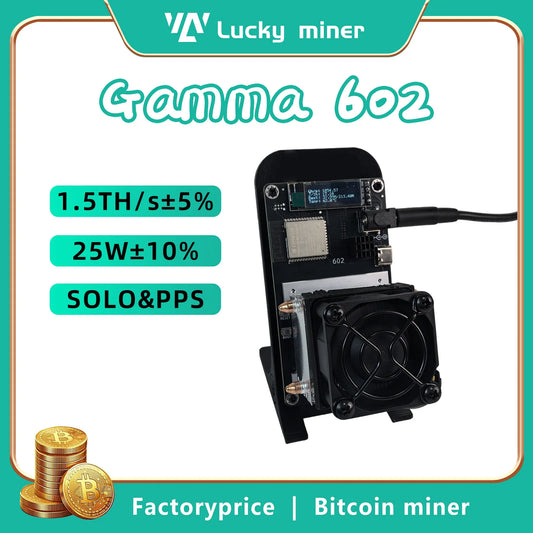 Bitaxe Gamma 602 open-source mining machine 1.7~2TH/s Bitcoin Miner equiped with 5V6A pow for more stable operation