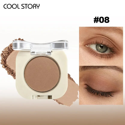 Eyeshadow Palette - Matte & Shimmer Nude Colors, Multi-Use Makeup Palette for Eyes & Face, Smooth Formula, Long Lasting Pigment
