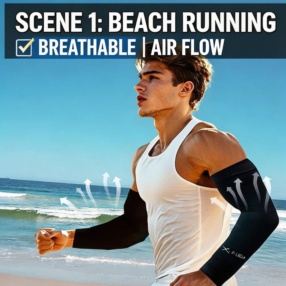 Summer Cooling Arm Sleeves Flexible Design Moisture-wicking Function
