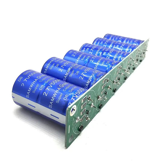 Farad Capacitor 2.7V 500F 6 Pcs/1 Set Super Capacitance With Protection Board Automotive Capacitors