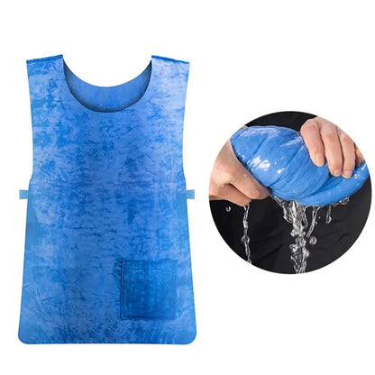 Cooling Vest Summer Ice Clothes Cooling Vest Heatstroke Prevention Undershirt Reusable Ice Cooling Vest Outdoor Work Cold Vest