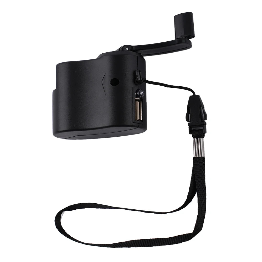 5.5V Hand Crank Phone Charger (USB Cable Not Included)Generator Manual Dynamo Mobile Charge Electric Equipment Parts Tools