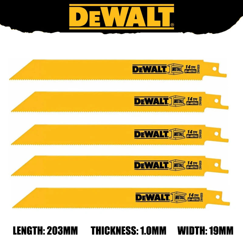 DEWALT Original Bi-Metal Reciprocating Saw Blades Sturdy Durable Tools Accessories DW4808 DW4802 DW4812 DW4813 DWA4186