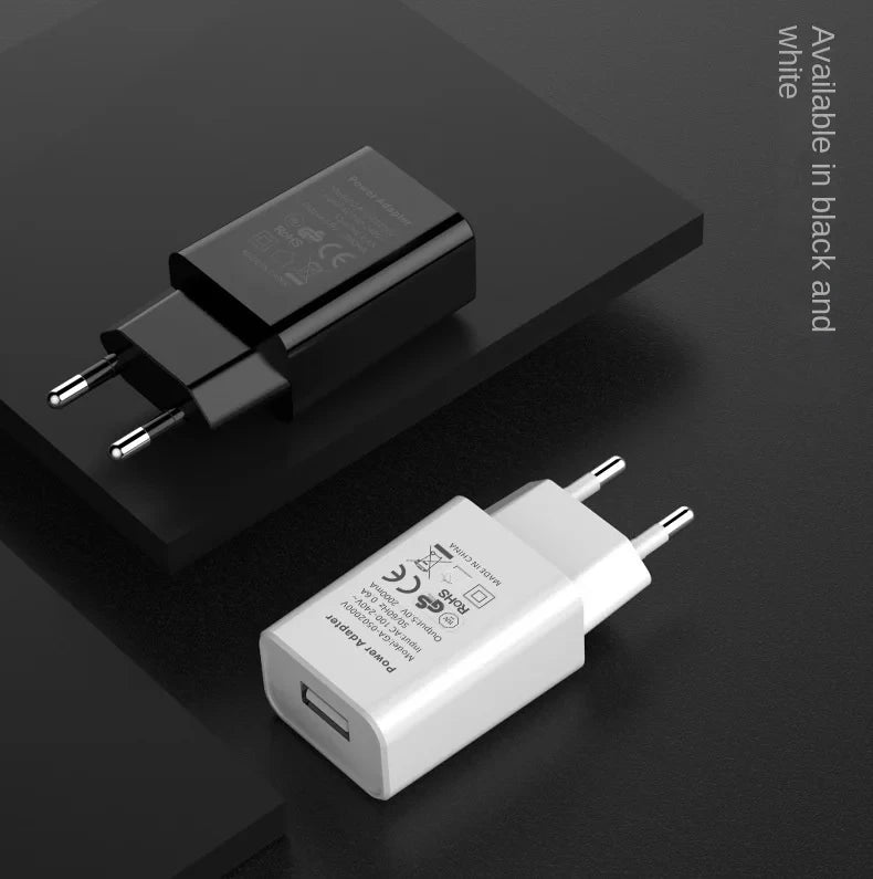 EU plug 5V 2A Single USB Universal Mobile Phone Chargers Travel Power Charger Adapter GS/CE Charger for Samsung iphone Xiaomi