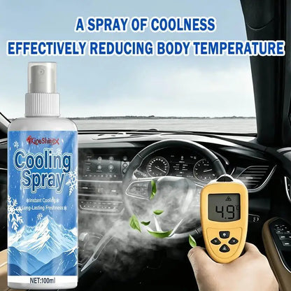 50/100ml Portable Instant Car Cooling Spray Fast Temperature Reduction Long Lasting Freshness For Hot Summer Car Interior Use