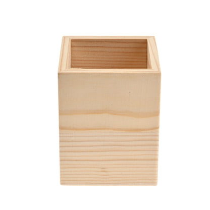 Wooden stationery storage box for pens, pencil cases, office pen holders, makeup brush containers, stationery supplies,