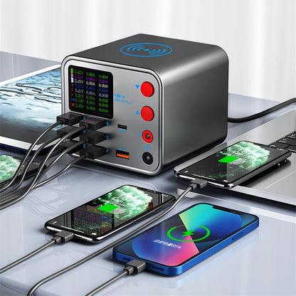 Multifunction 8-port Charger for Mobile Phonewith Short Circuit Repair Function Smart Wireless Fast Charging Tool