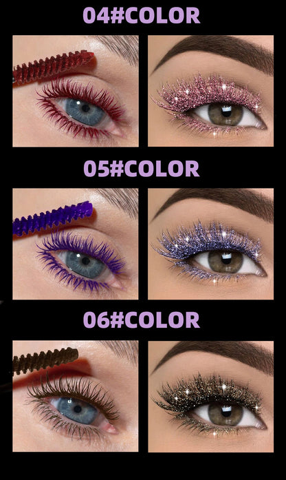 Double Head 2 IN 1 Mascara Silk Fiber Lash Mascara Volume Waterproof Lasting Non-Smudging Thick Thin Curling Mascara Eyes Makeup
