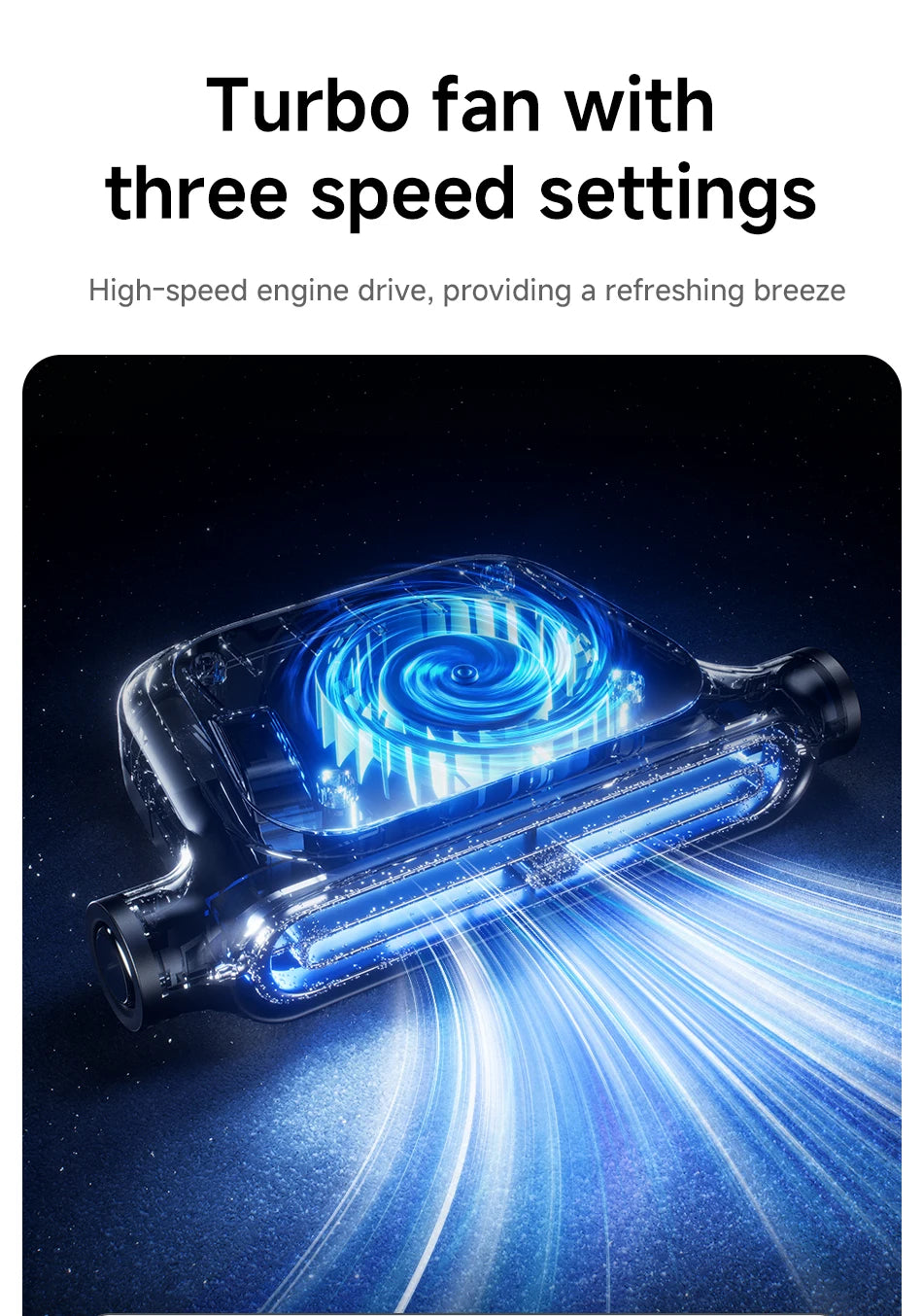Car Backseat Cooling Fan Wide-angle Airflow High Air Volume Car Cooler USB Powered Summer Essential AirCirculator Fast Delivery